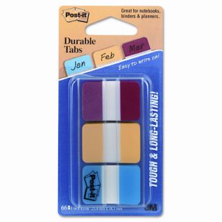 3M Index File Tabs, Three Colors, 22 Flags Each, Three Dispensers/per