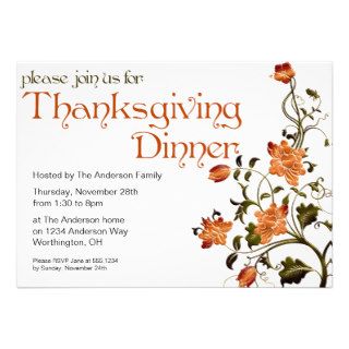 Elegant Thanksgiving Dinner Party Invitation 27