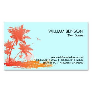 Palm Trees Business Card Template