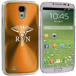 Gold Samsung Galaxy S4 S IV i9500 Aluminum Plated Hard Back Case Cover KK670 Medical Symbol RN Registered Nurse Cell Phones & Accessories