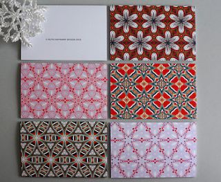 a pack of five thank you cards by ruth hayward design