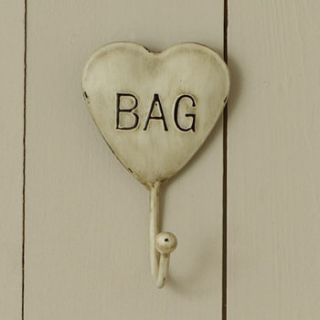 bag and scarf heart hanging hooks by og home
