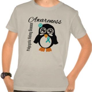Polycystic Kidney Disease Awareness Penguin T Shirts