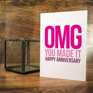 omg you made it anniversary card by a is for alphabet