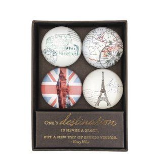 Eccolo World's Fair Collection Boxed Set of 4 Magnets, European Sightseeing (QA202)  Office Desk Organizers 