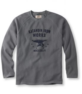 Katahdin Iron Works Thermal Waffle Shirt, Traditional Fit Anvil Graphic
