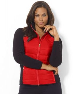Lauren Ralph Lauren Plus Size Jacket, Quilted Fleece   Jackets & Blazers   Plus Sizes
