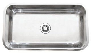 Schon SC206 Extra Large Single Bowl Kitchen Sink, Stainless Steel   Schon Sink Undermount  