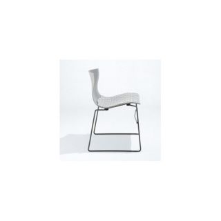 Handkerchief Non Stacking Side Chair with Seat Pad