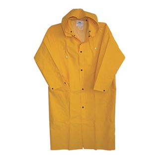 Boss PVC/Poly Raincoat — Yellow, Size L, Model# 3PR8000YL  Rain Jackets   Coats