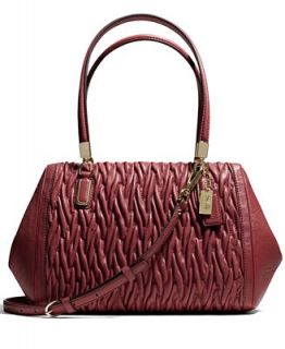 COACH MADISON SMALL MADELINE EAST/WEST SATCHEL IN GATHERED TWIST LEATHER   COACH   Handbags & Accessories