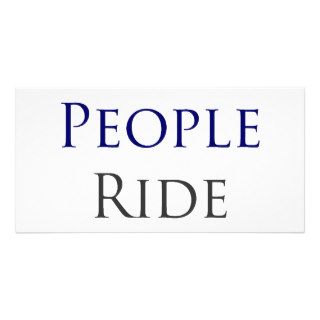 Smart People Ride Bicycles Personalized Photo Card