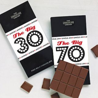 birthday milestone chocolate bar by quirky gift library