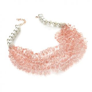 Joan Boyce Dripping with Beauty Pavé Simulated Pearl Necklace