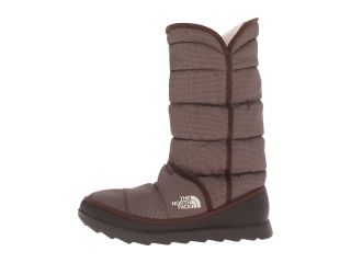 The North Face Thermoball Roll Down Bootie Shiny Demitass Brown Mini Houndstooth Demitass