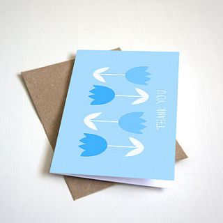 blank greeting card, thank you card by alice rebecca potter