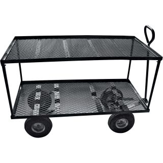  Extra-Large Double Deck Wagon — 700-Lb. Capacity, Two 48in.L x 24in.W Decks  Hand Pull Wagons