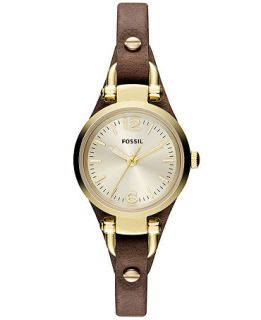 Fossil Womens Georgia Mini Brown Leather Strap Watch 26mm ES3264   Watches   Jewelry & Watches