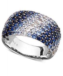 Saph Splash by EFFY Shades of Sapphire Ring (3 1/5 ct. t.w.) in Sterling Silver   Rings   Jewelry & Watches