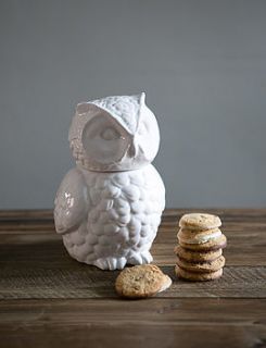 owl cookie jar by rose & grey