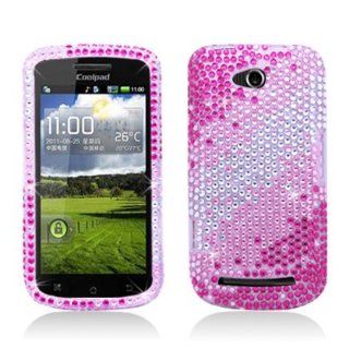 Aimo Wireless COOL5860PCDI196 Bling Brilliance Premium Grade Diamond Case for Coolpad Quattro 4G 5860e   Retail Packaging   Layer Pink Cell Phones & Accessories