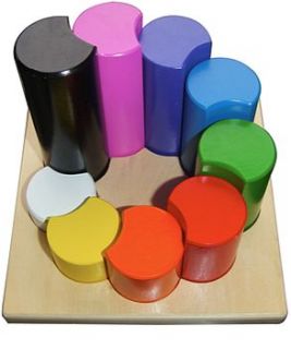 rainbow shape sorter by knot toys