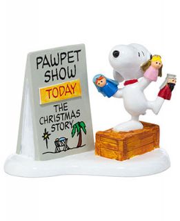 Department 56 Peanuts Village   Snoopys Christmas Pawpet Show Collectible Figurine   Holiday Lane