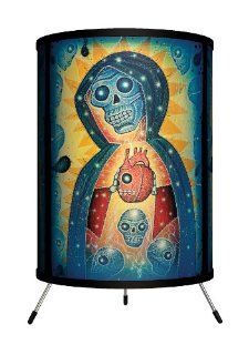 Lamp In A Box TRI FAR JNSAN Featured Artists   Joel Nakamura "Santa Muerte" Tripod Lamp   Desk Lamps  