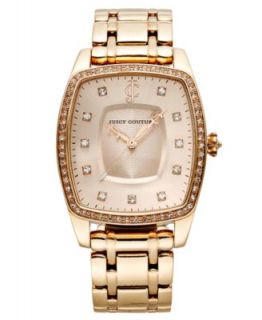Juicy Couture Watch, Womens Beau Pink Tone Stainless Steel Bracelet 32x44mm 1900973   Watches   Jewelry & Watches