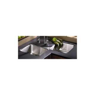 Elkay Lustertone 32 x 32 Undermount Double Bowl Corner Kitchen Sink