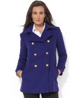 Lauren Ralph Lauren Wool Cashmere Blend Pea Coat   Coats   Women