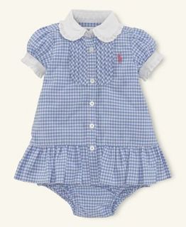 Ralph Lauren Baby Layette, Baby Girls Gingham Shirtdress   Kids