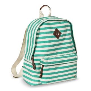Bueno Striped Backpack Handbag   Turquoise