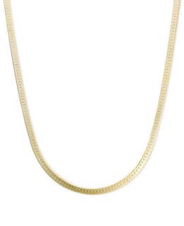 14k Gold Necklace, 18 Flat Herringbone Chain   Necklaces   Jewelry & Watches