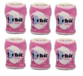 Orbit Bubblemint Artificial Flavored Sugarfree Gum CAR CUP   6 X 32 Piece Bottles (192 Pieces Total) Bubblemint  Chewing Gum  Grocery & Gourmet Food