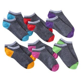 Hanes Womens P6 Premium Color Collection Liner Sock   Black 8 12