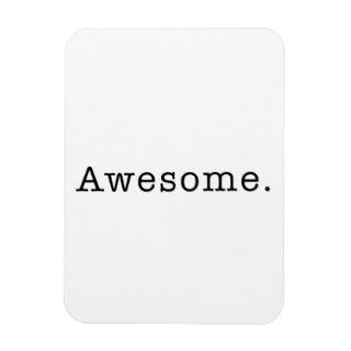 Awesome Quote Template Blank in Black and White Magnets