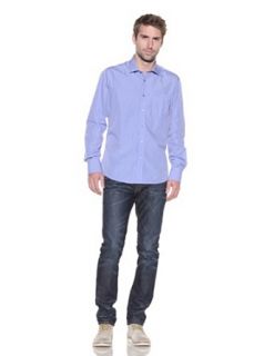 191 Unlimited "Wise Guy" Solid Blue Dress Shirt at  Mens Clothing store
