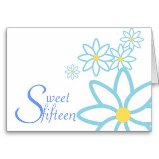 Sweet Fifteen Birth Flower Invitation Customize Cards