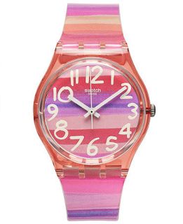 Swatch Watch, Unisex Swiss Astilbe Multi Color Plastic Strap 34mm GP140   Watches   Jewelry & Watches