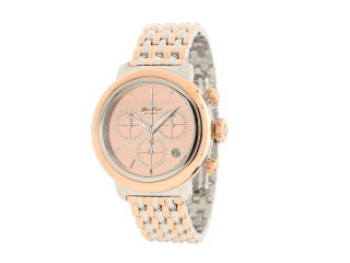 Glam Rock 40mm Two Tone Rose Gold Plated Chronograph Watch with 7 Link Two Tone Bracelet   GR77118 Rose Gold