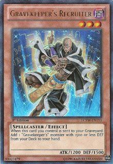 Yu Gi Oh   Gravekeeper's Recruiter (LCYW EN193)   Legendary Collection 3 Yugi's World   Limited Edition   Ultra Rare Toys & Games