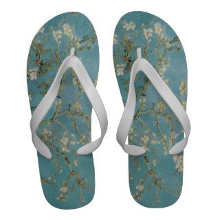 Almond tree in blossom by Vincent Van Gogh Flip Flops
