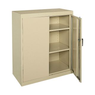 Sandusky Lee Commercial Grade All Welded Steel Cabinet — 36in.W x 18in.D x 42in.H, Putty, Model# CA21361842-07  Storage Cabinets