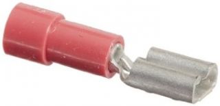 NSI Industries F22 187 3V Vinyl Insulated Female Disconnect, 22 18 Wire Size, 0.187" x 0.032" Tab Size (Pack of 100) Disconnect Terminals