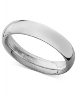 Triton Mens White Tungsten Carbide Ring, Wedding Band (3mm)   Rings   Jewelry & Watches