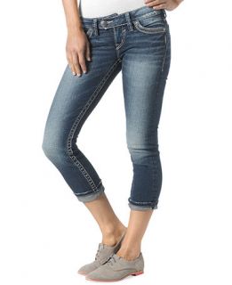 Silver Jeans Juniors Tuesday Cropped Skinny Jeans   Juniors Jeans
