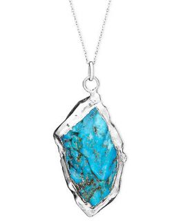 Sterling Silver Necklace, Turquoise Pendant   Necklaces   Jewelry & Watches