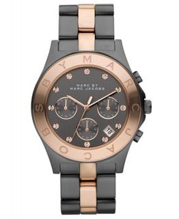 Marc by Marc Jacobs Watch, Chronograph Blade Two Tone Stainless Steel Bracelet 40mm MBM8583   Watches   Jewelry & Watches