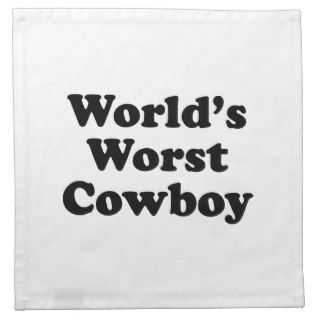 World's Worst Cowboy Cloth Napkins